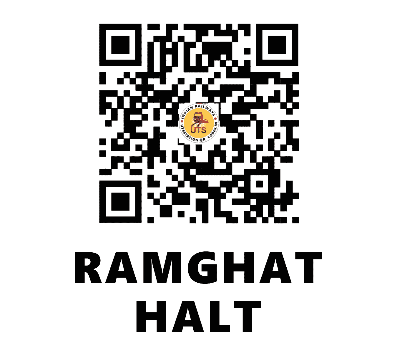 UTS QR Code for RAMGHAT HALT - RMBG - NE (UTTAR PRADESH)